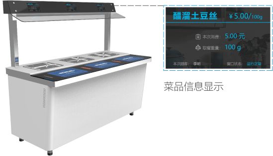 智慧選餐自動稱重結算系統