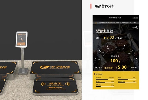 戈子科技自選餐稱重結算解決方案